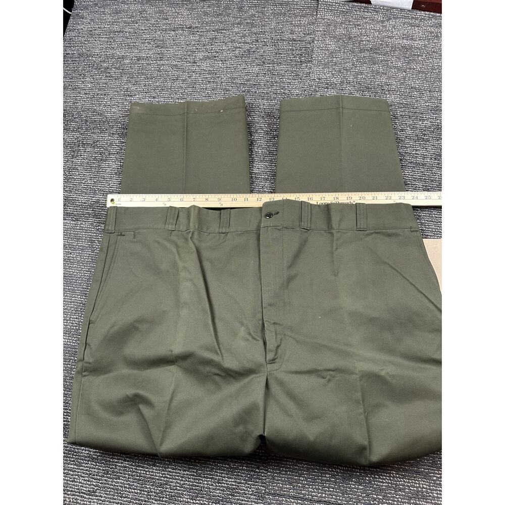 VTG New w/ Tag Mens Army Green Dress Pants 50 x 32 Oshkosh - Picture 6 of 7